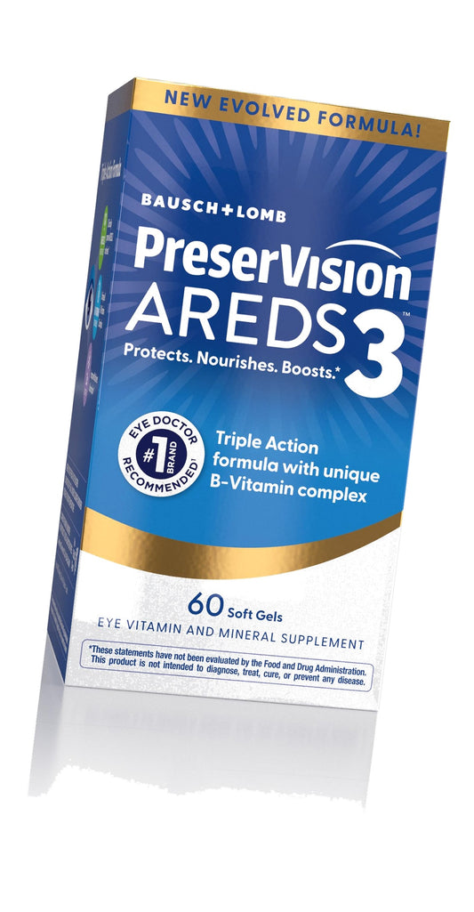 PreserVision AREDS3 Eye Vitamins Macular Supplement, 60 Softgels