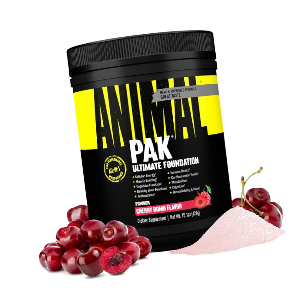 Animal Pak Multivitamin Powder All-in-1 Supplement | Cherry Bomb 60 Serving