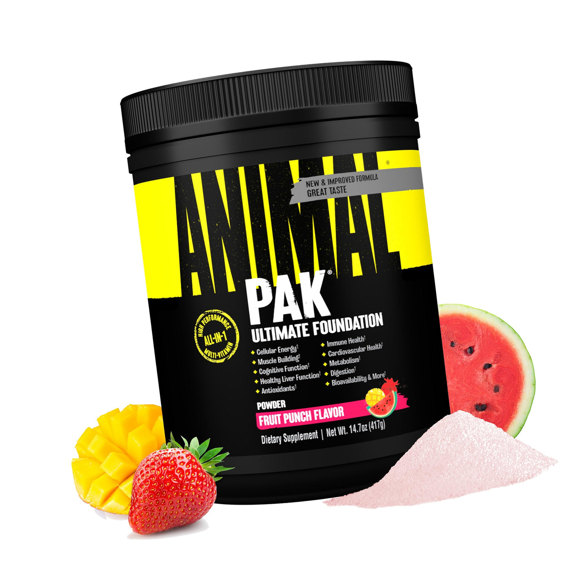 Animal Pak Multivitamin Powder All-in-1 Supplement | Fruit Punch 60 Serving