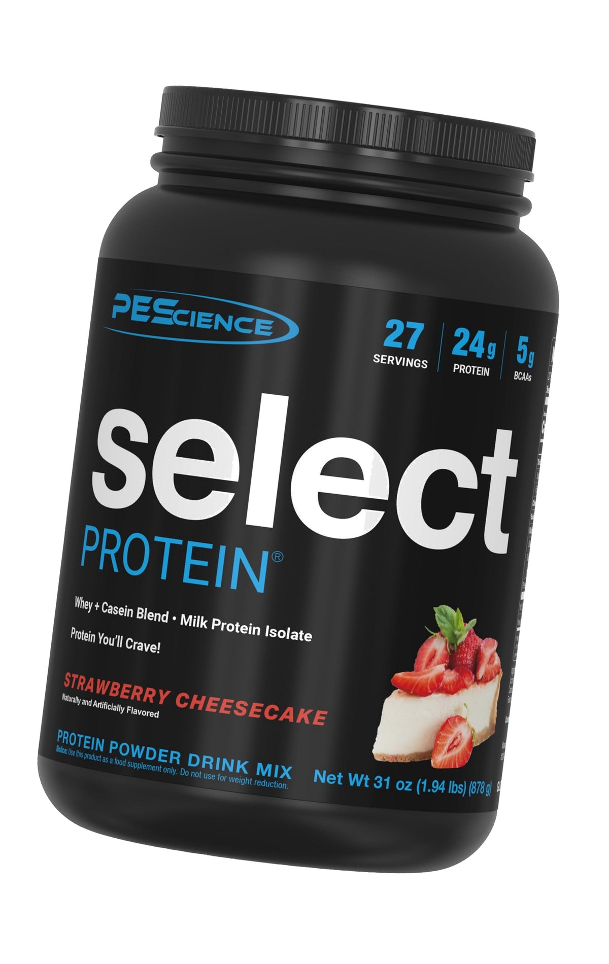 PEScience Select Protein Powder, Strawberry Cheesecake, 27 Servings