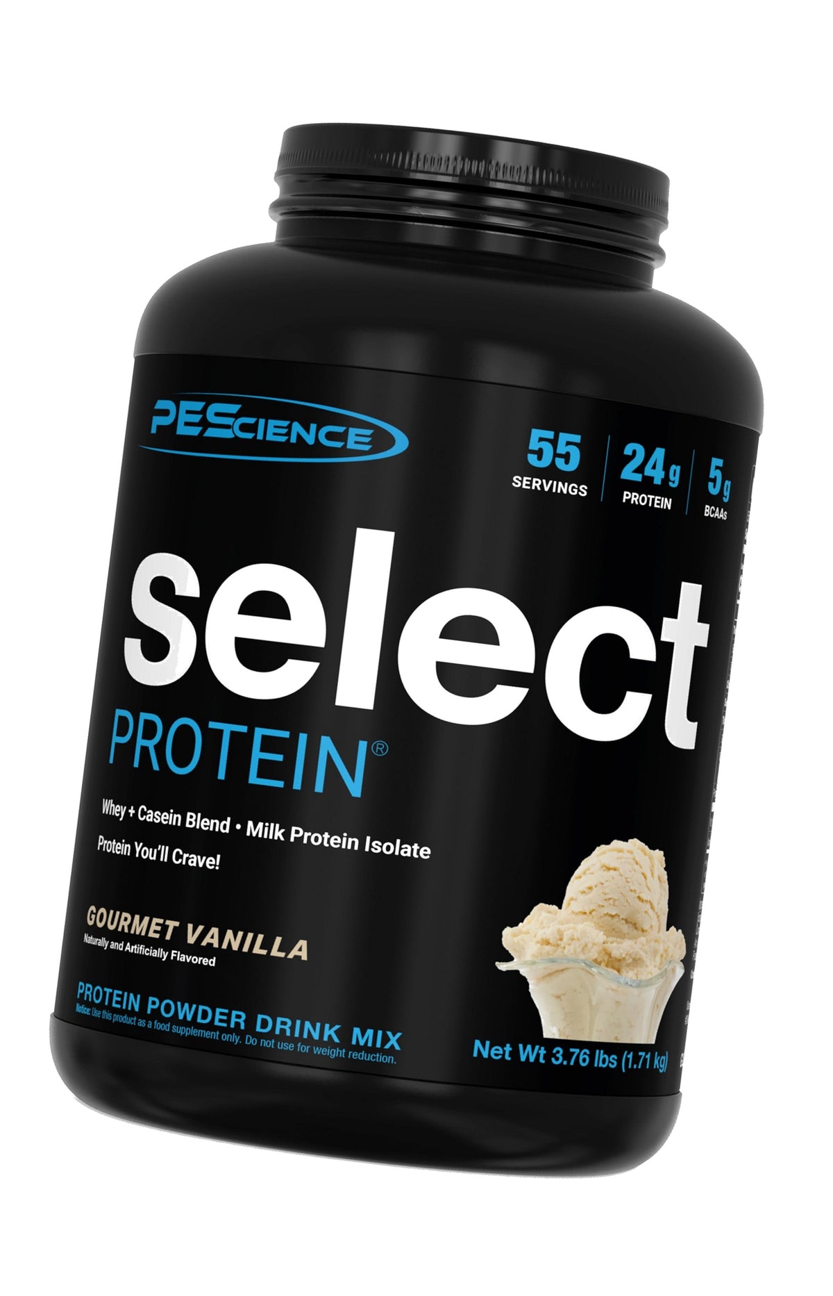 PEScience Select Protein Powder, Gourmet Vanilla, 55 Servings