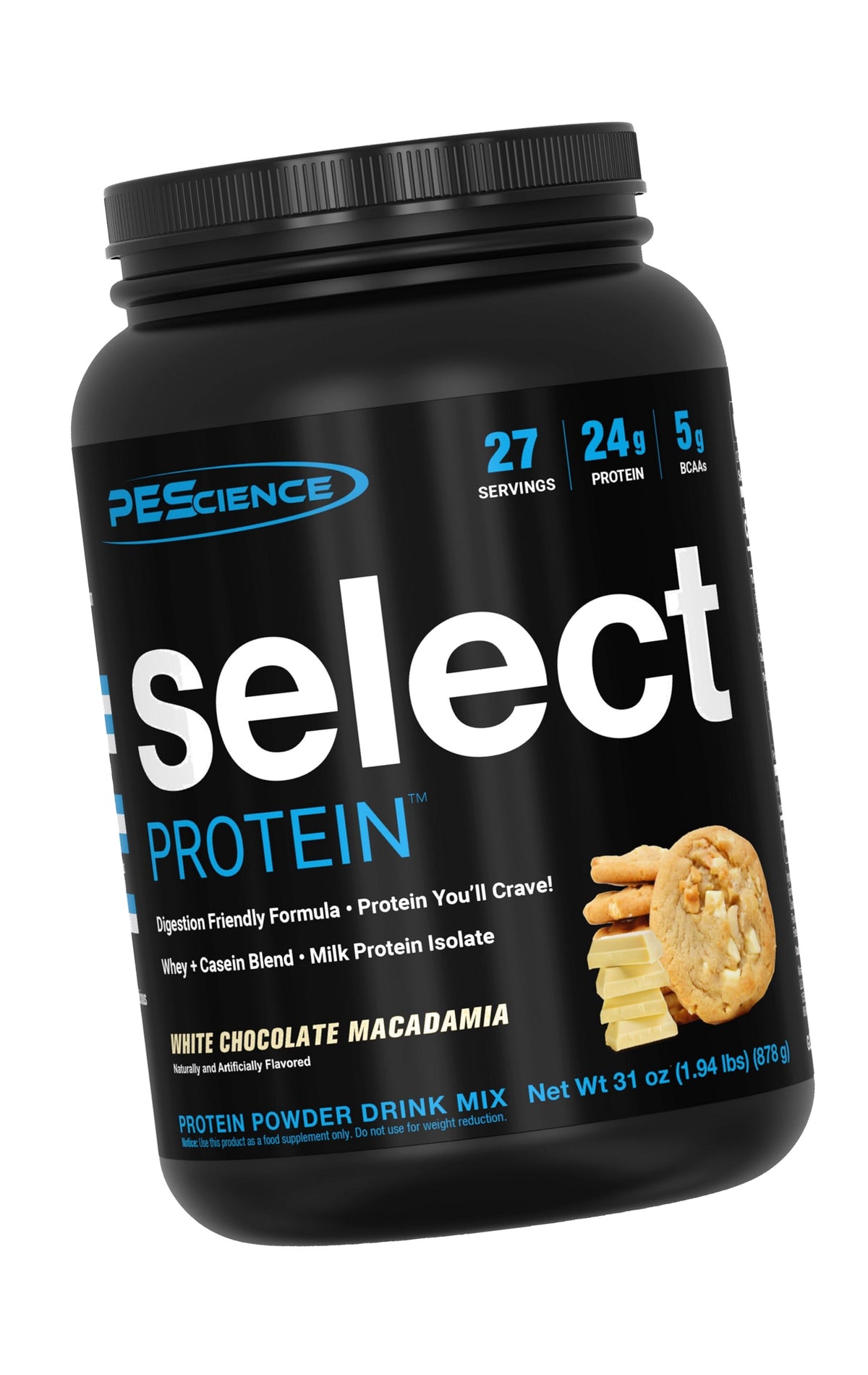 PEScience Select Protein Powder, White Chocolate Macadamia, 27 Servings
