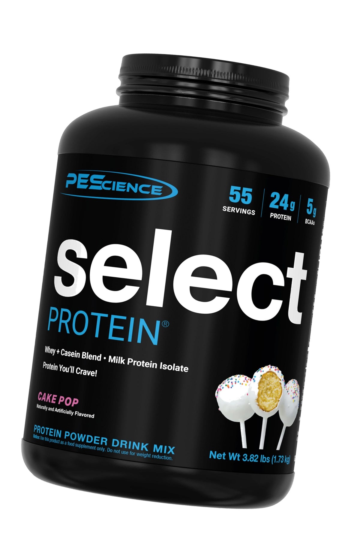PEScience Select Protein Powder, Whey & Casein, Cake Pop, 55 Servings