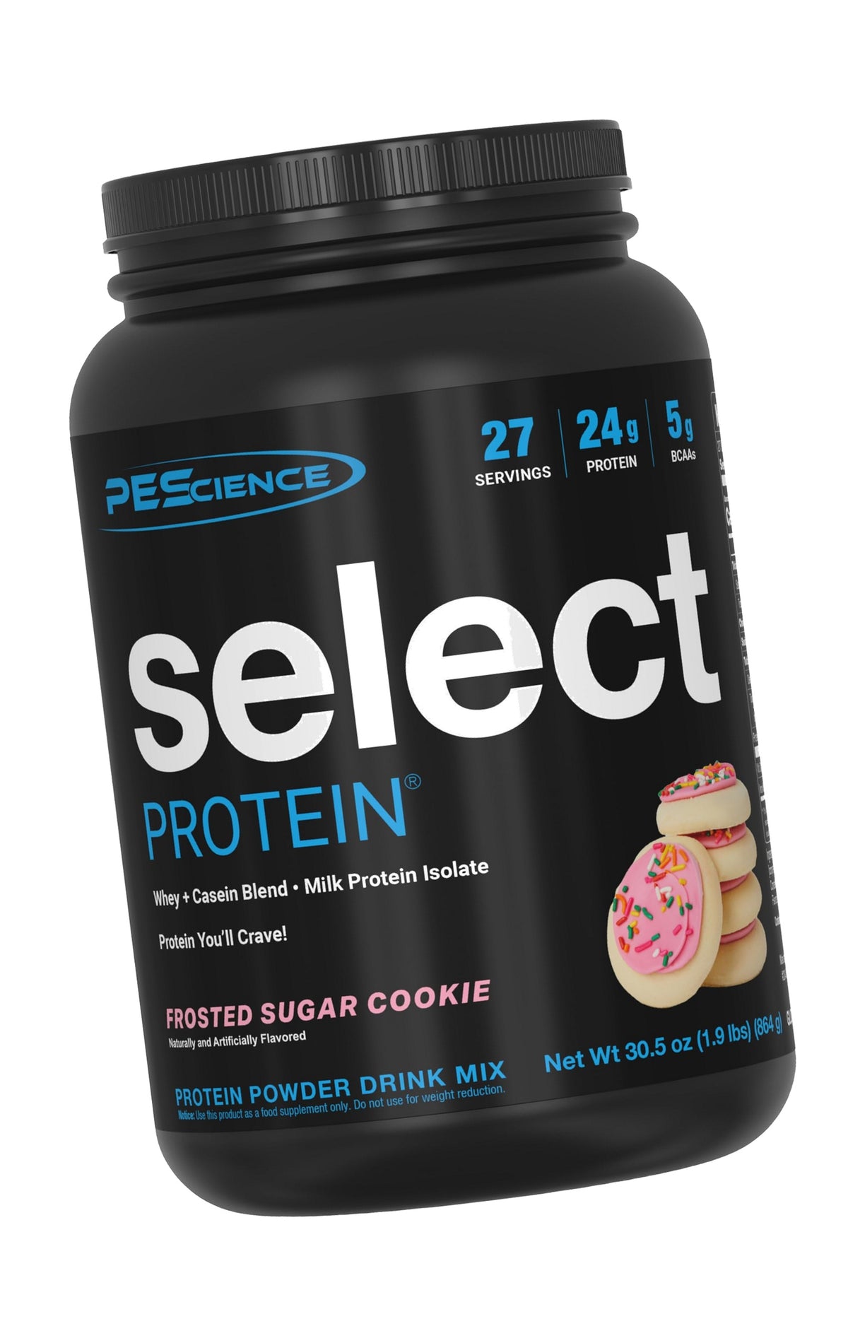 PEScience Select Protein Powder, Frosted Sugar Cookie, 27 Servings