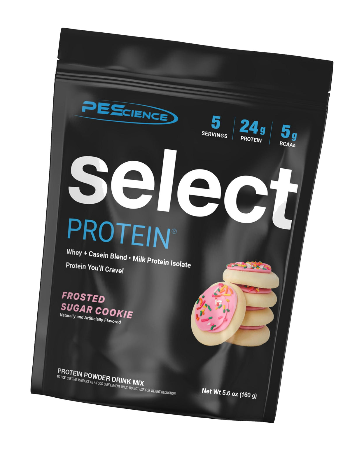 PEScience Select Protein Powder, Frosted Sugar Cookie, 5 Servings