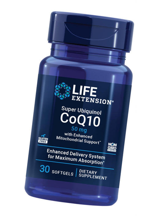 Life Extension Super Ubiquinol CoQ10, Max Absorption, 50 mg, 30 Softgels