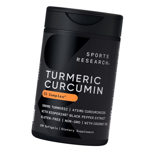 Sports Research® Turmeric Curcumin w/Coconut Oil & BioPerine® - 120 Count