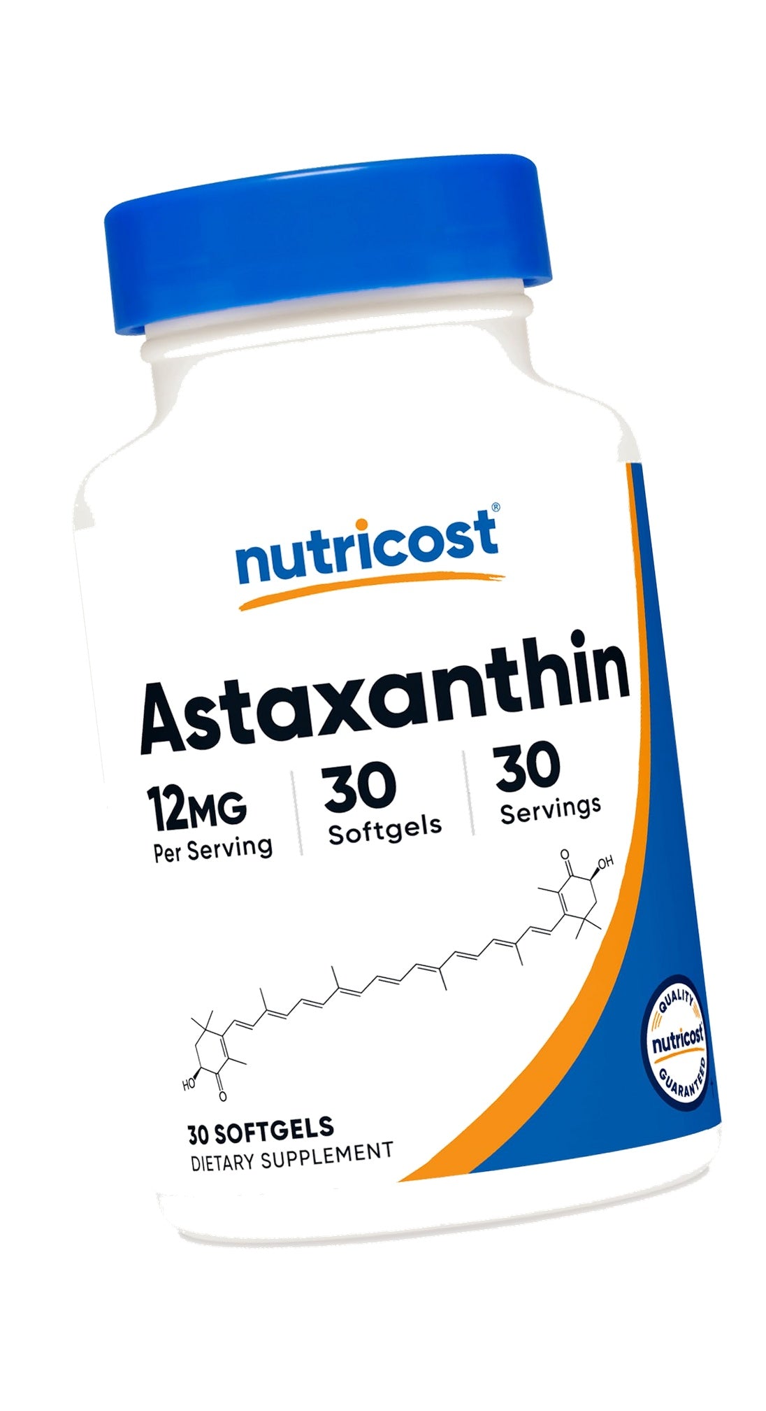 Nutricost Astaxanthin (12mg) 30 Softgels (1 Month Supply) Gluten-Free