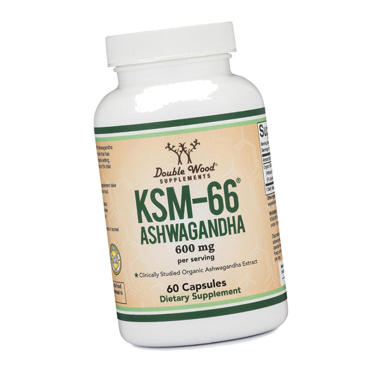 KSM-66 Ashwagandha Root Extract, 600mg, Organic, 60 Capsules
