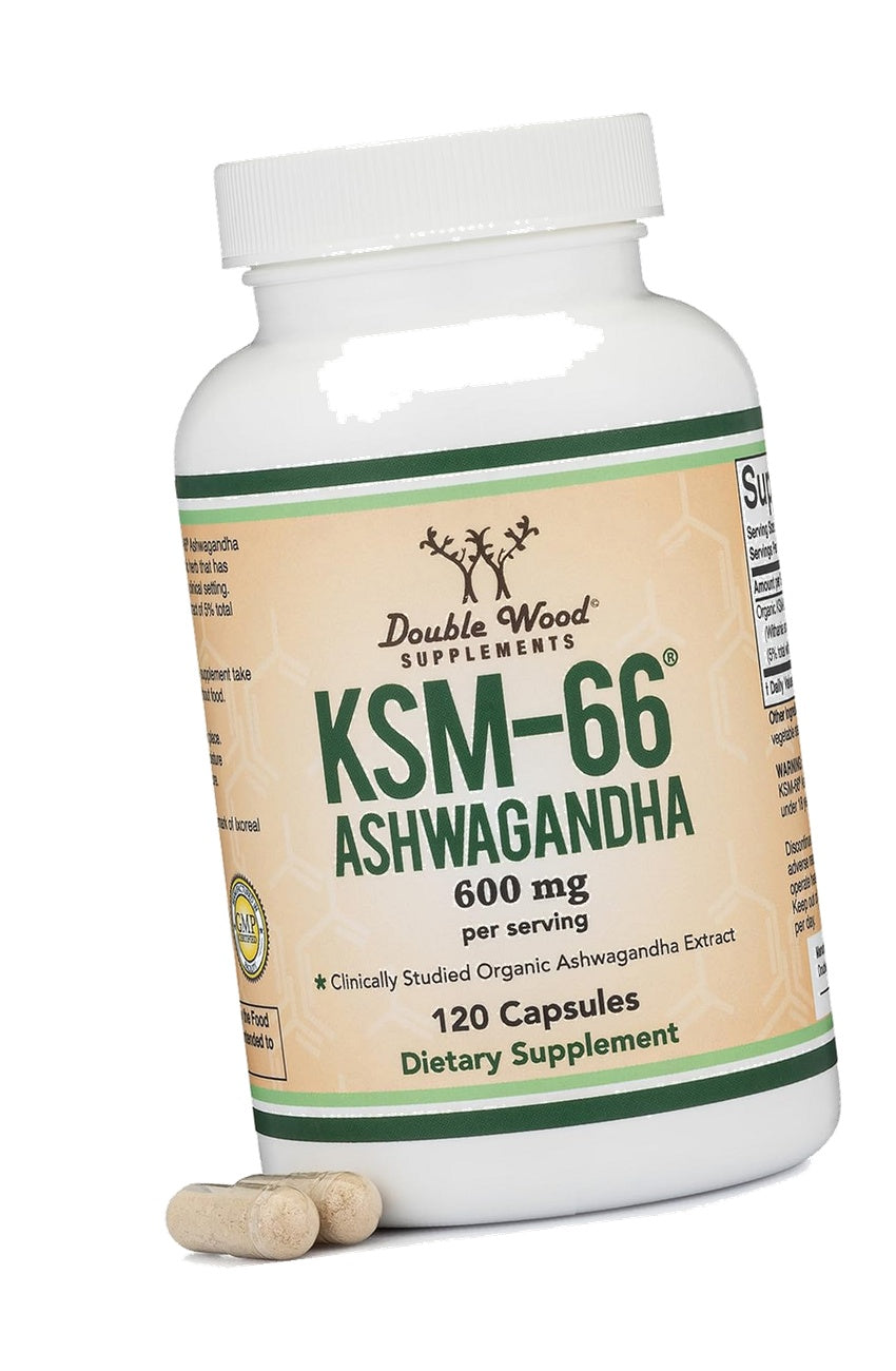 KSM-66 Ashwagandha Root Extract, 600mg, Organic, 120 Capsules