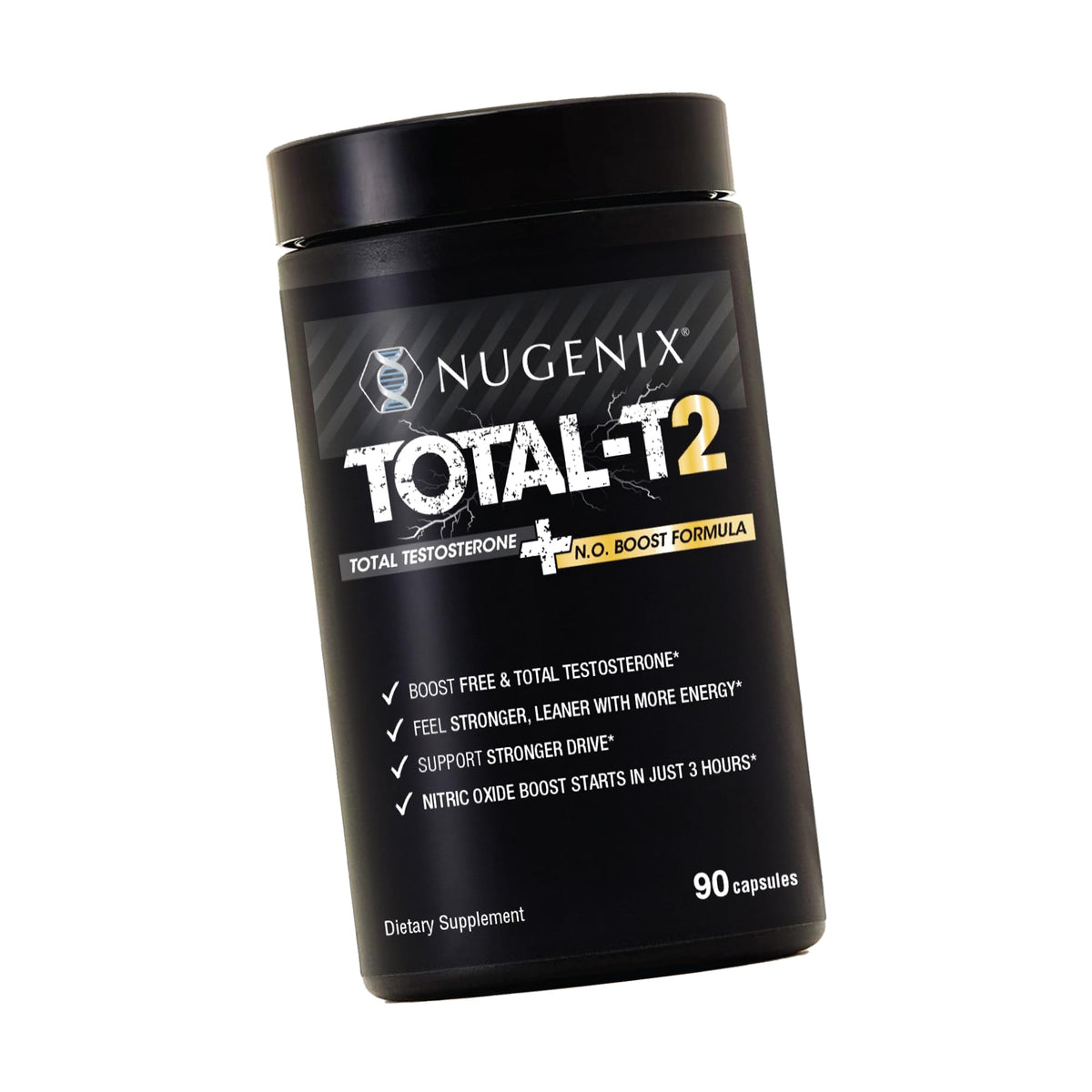 Nugenix Total-T2 Testosterone Booster & Nitric Oxide Booster for Men, 90ct