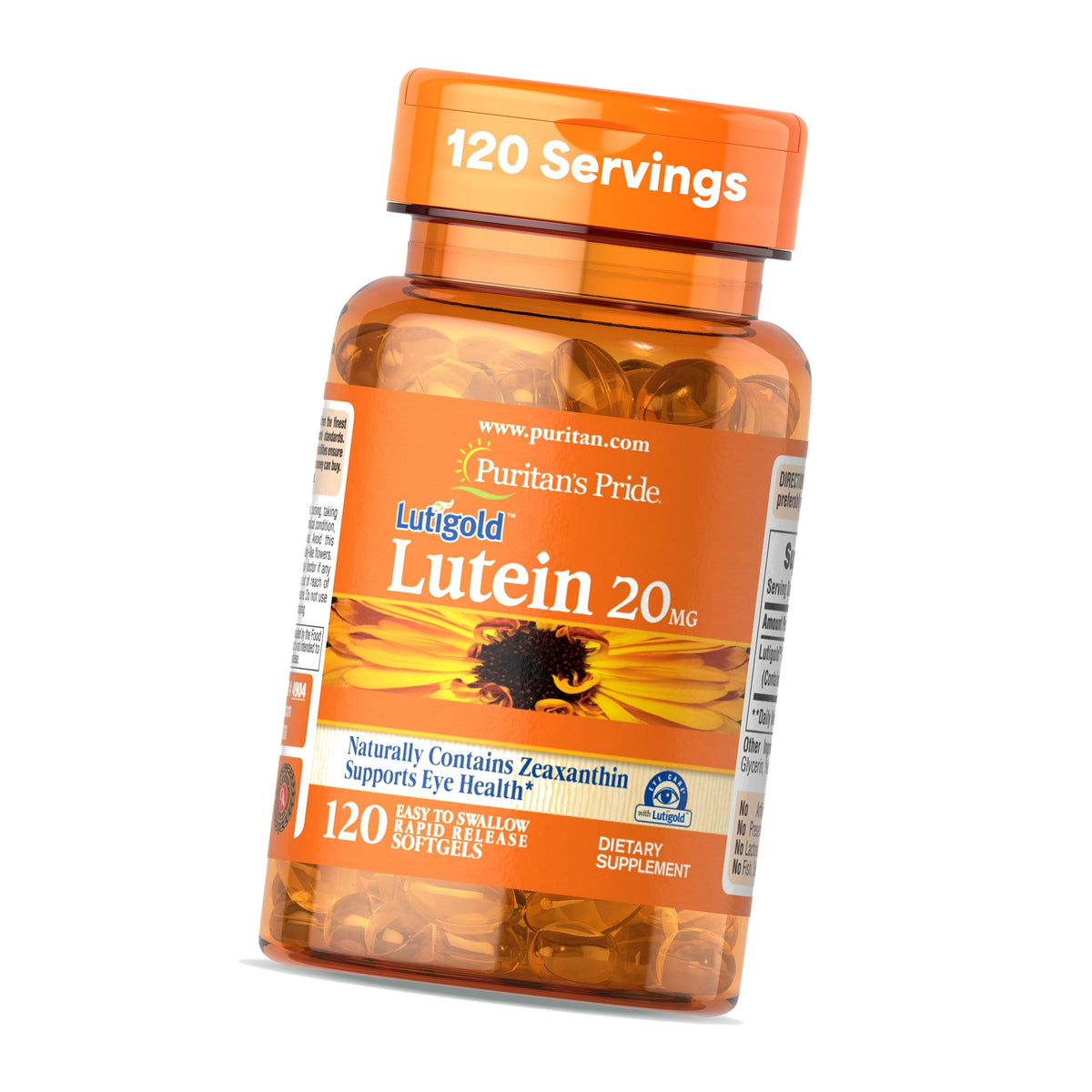Puritan's Pride Premium Lutigold™ Lutein Carotenoid 20mg with Zeaxanthin