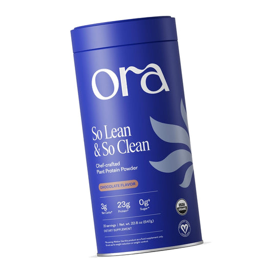Ora Organic Vegan Protein Powder for Women & Men - Chocolate, 20 Servings