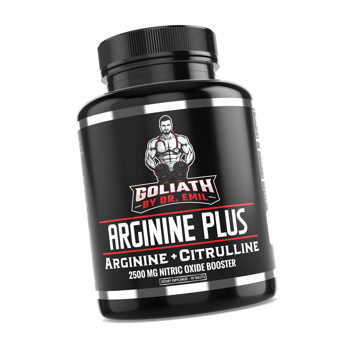 Dr. Emil's L-Arginine & L-Citrulline Malate, Nitric Oxide Boost, 90 Tablets