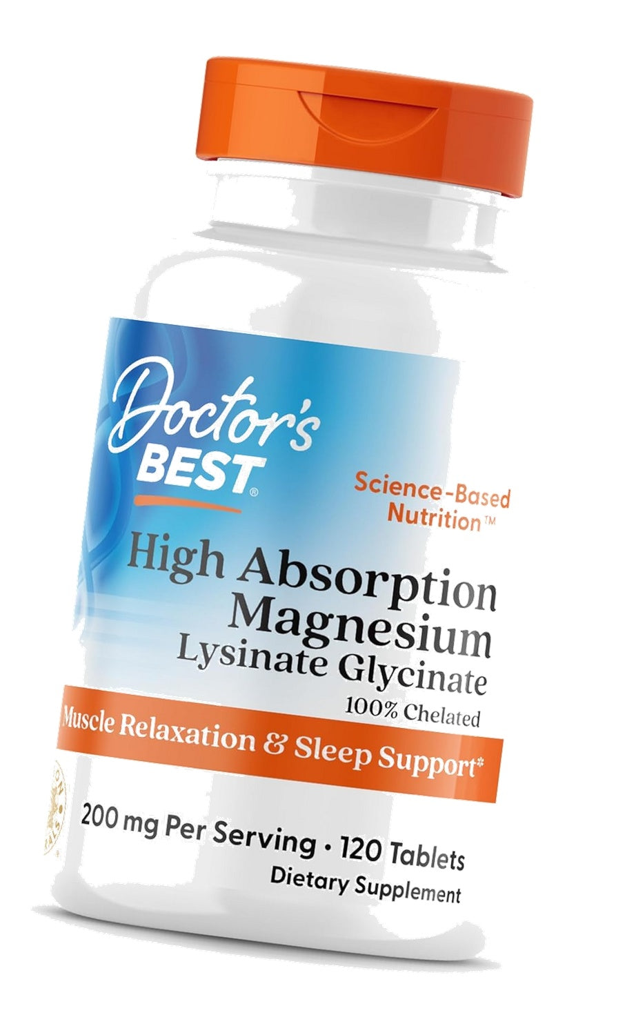Doctor's Best High Absorption Magnesium Glycinate Lysinate, 120 Count