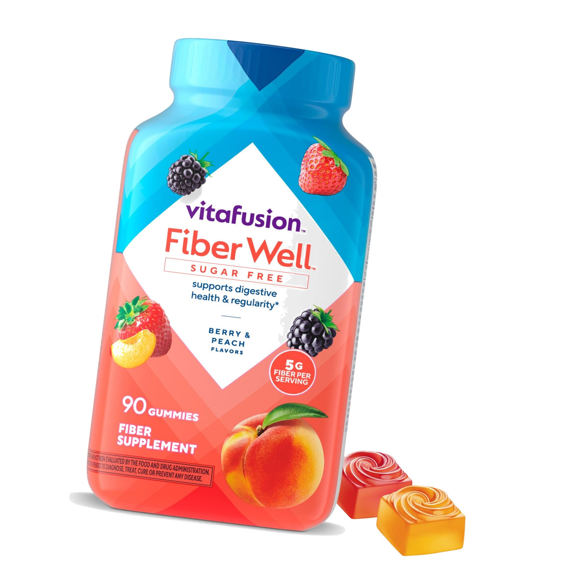Vitafusion FiberWell Fiber Gummies Sugar Free | GLP-1 Friendly