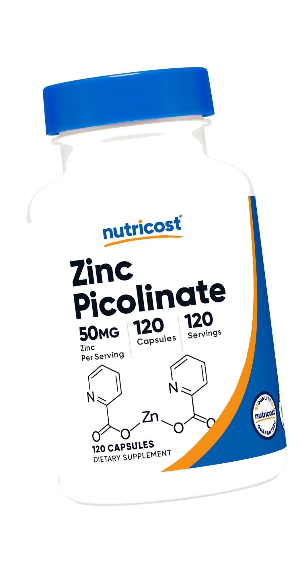 Nutricost Zinc Picolinate 50mg, 120 Vegetarian Capsules, Gluten-Free