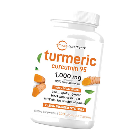 Micro Ingredients Turmeric Curcumin 1,000mg Per Serving, 120 Capsules