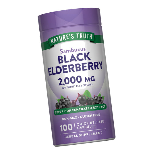 Nature's Truth Black Elderberry Capsules | 100 Count