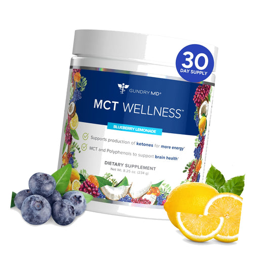 Gundry MD® MCT Wellness Powder, Blueberry Lemonade, 30 Day Supply