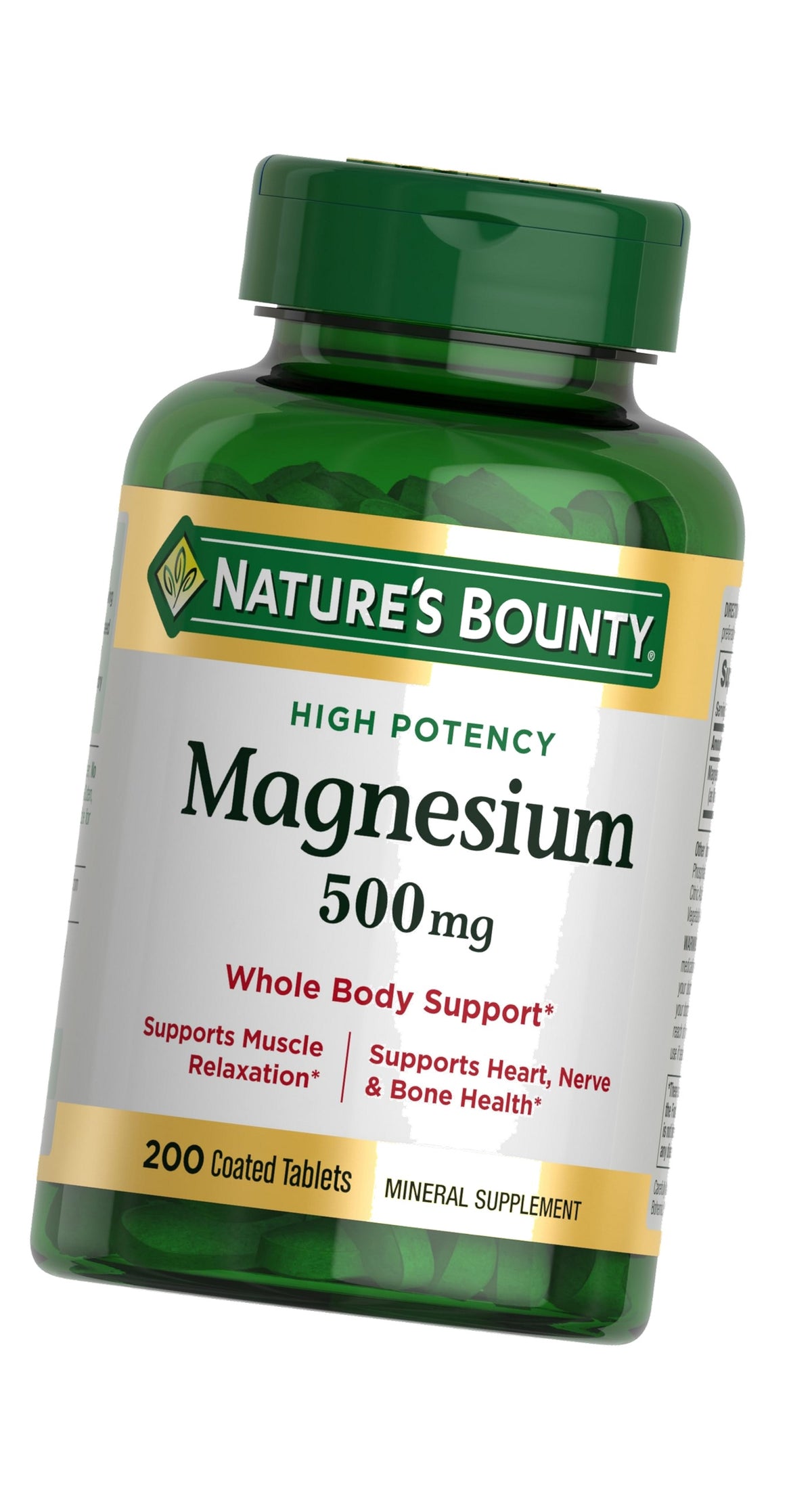 Nature's Bounty Magnesium 500 mg Tablets (Pack of 1)