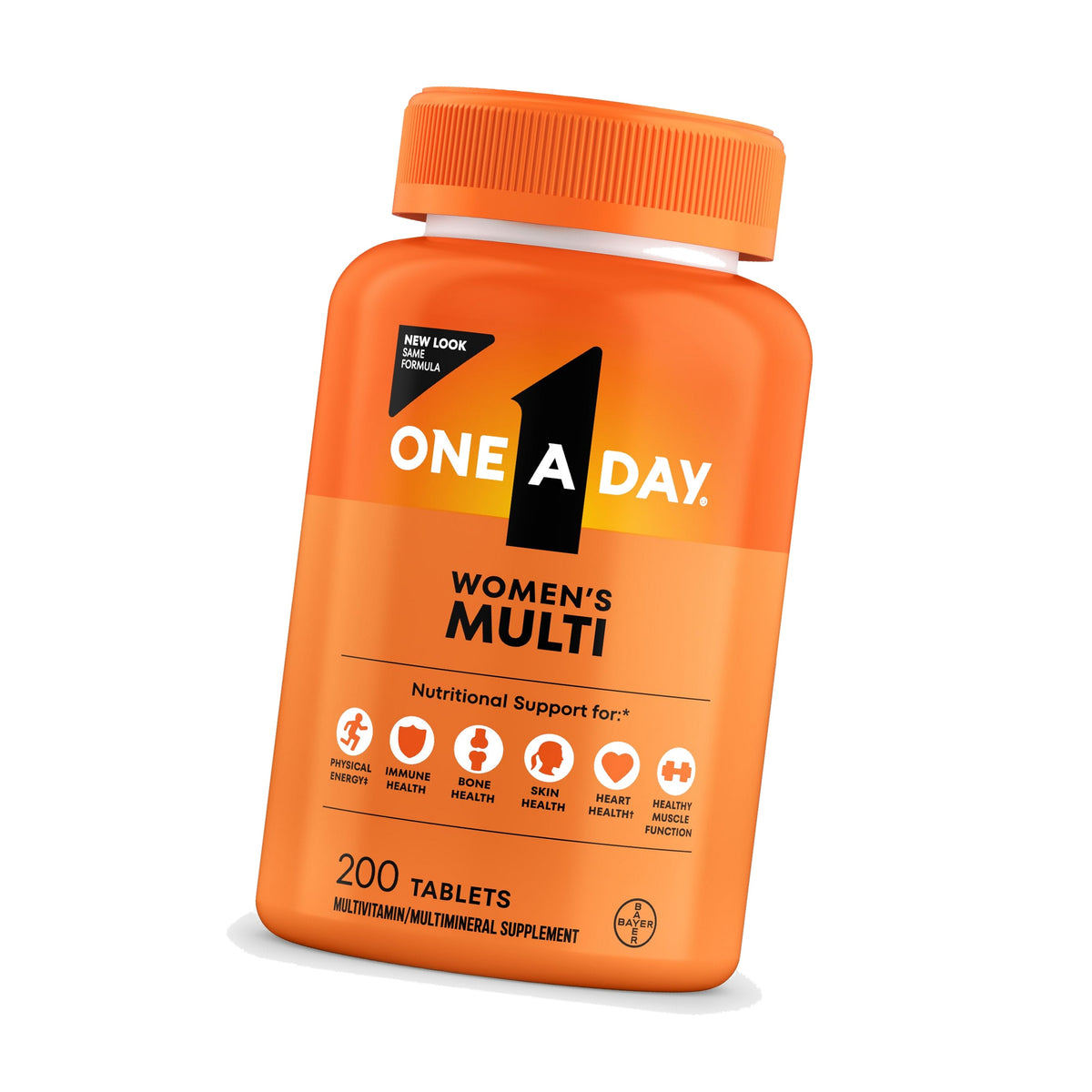 One A Day Multivitamin for Women- Daily Vitamins for Woman with Biotin, Calcium, Folic Acid, Iron & Zinc, Complete Women’s Vitamins, 200 Ct (Packaging May Vary)