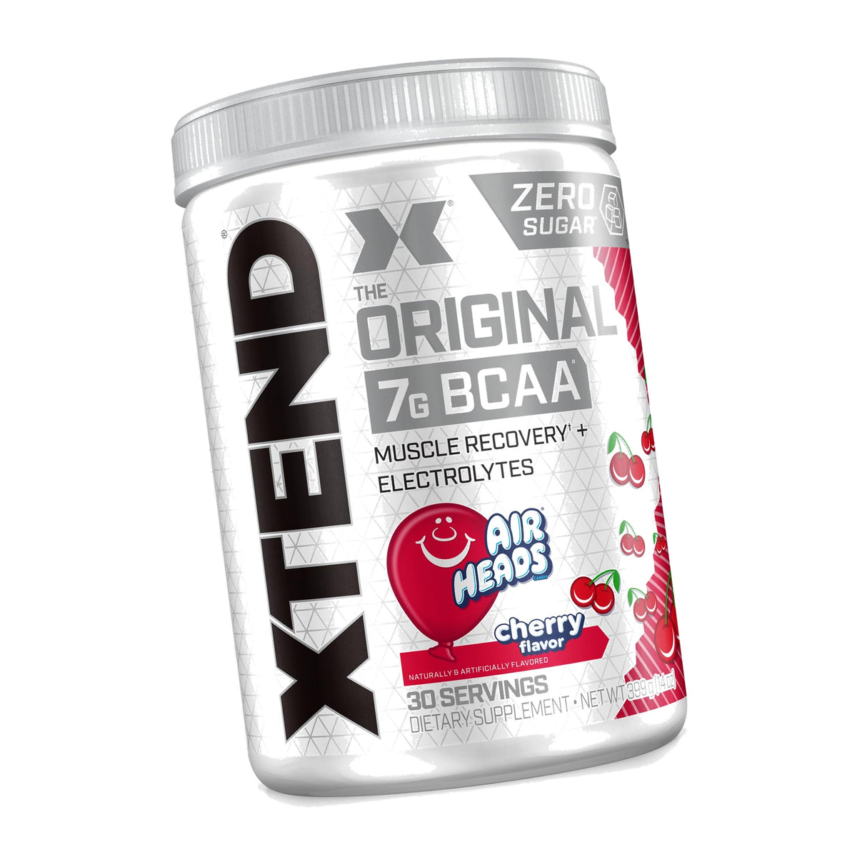 Xtend Original BCAA Powder with Zero Sugar, Airheads Cherry, 30 Servings