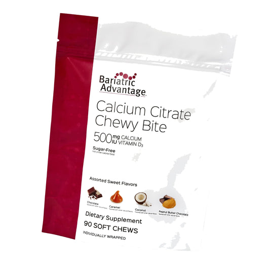 Bariatric Advantage Calcium Citrate Chewy Bites, Assorted Sweet, 90 Ct
