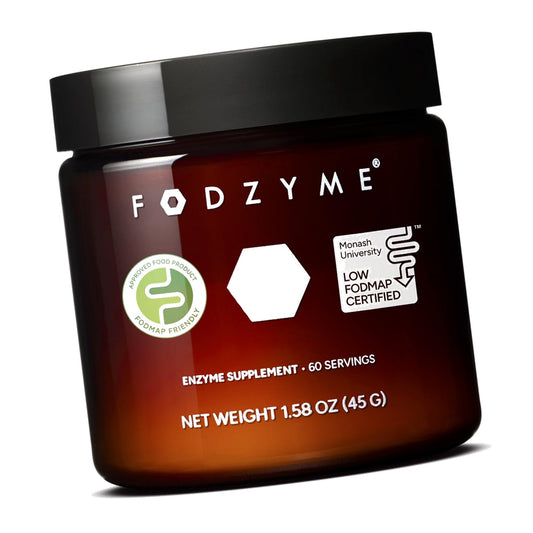 FODZYME® Home Kit Digestive Enzymes for Gut Health, Relief for Bloating, Gas, Constipation, Diarrhea, Abdominal Pain, Low FODMAP, 60 Dose