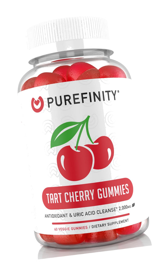 PUREFINITY Tart Cherry Gummies, Uric Acid Flush Extract for Joints, 60ct