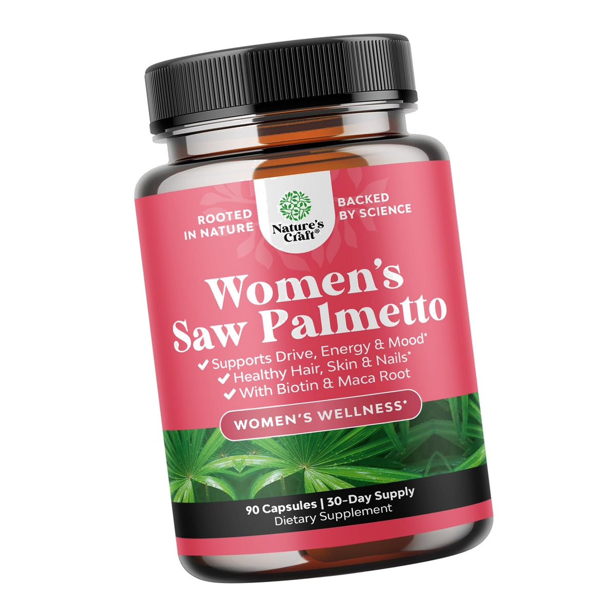 Saw Palmetto for Women - Hair Support - 90 Capsules