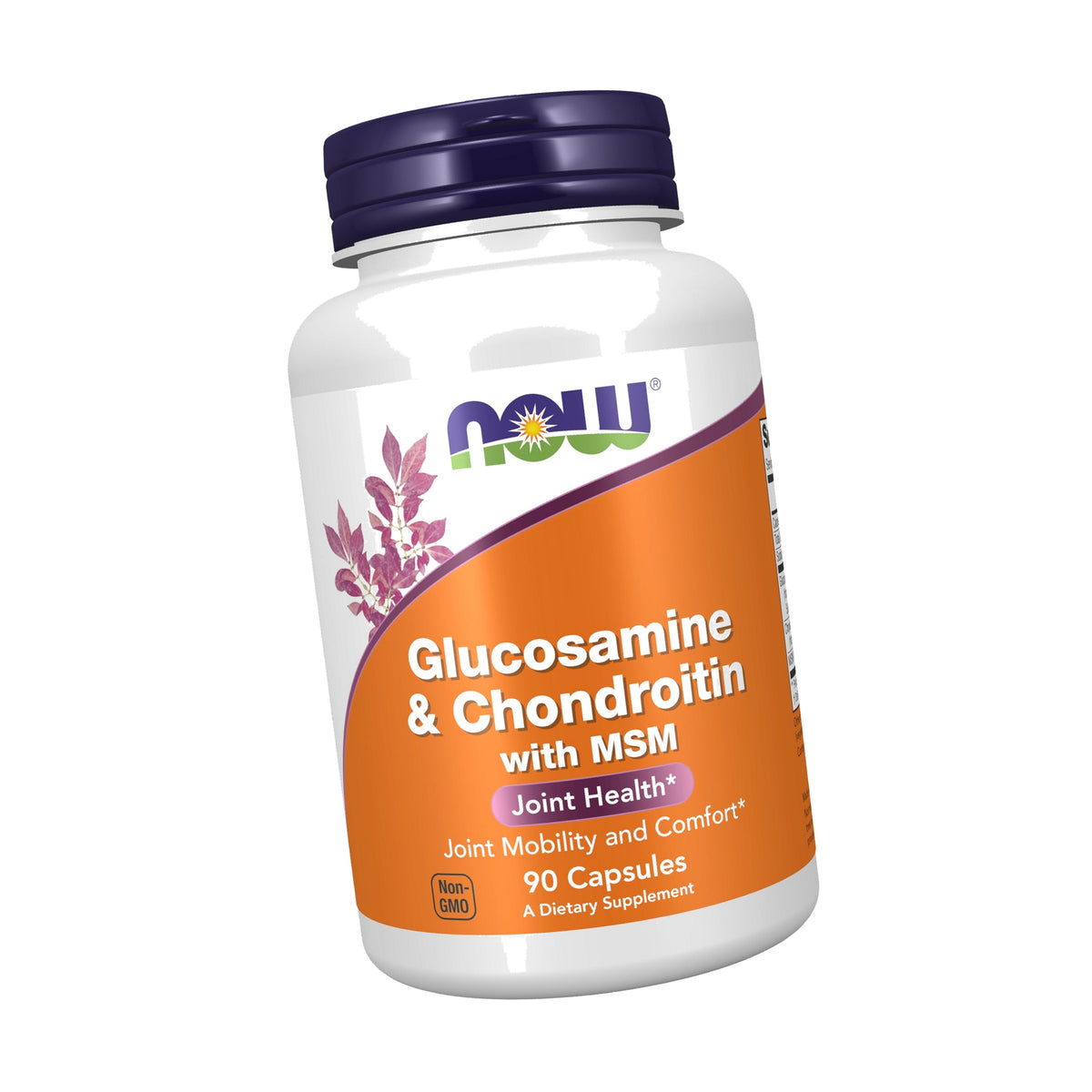 NOW Supplements, Glucosamine & Chondroitin with MSM, 90 Veg Caps