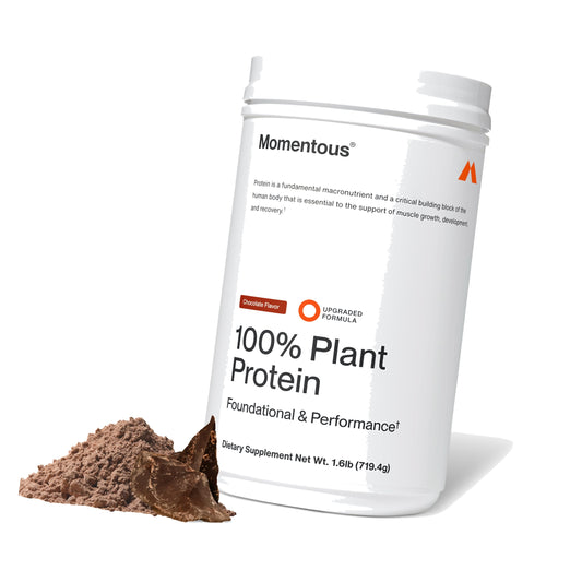 Momentous Vegan Protein Powder, 20g Pea & Rice Blend Protein, Chocolate