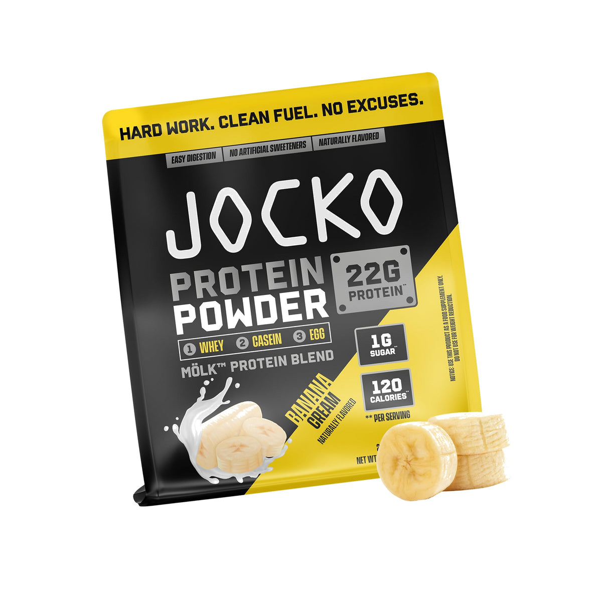 Jocko Fuel Whey Protein Powder, Banana Cream | 28 Servings