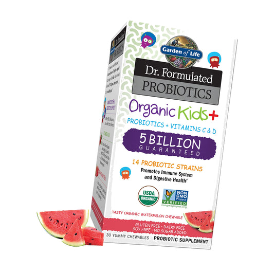 Garden of Life Dr. Formulated Kids+ Probiotic, Watermelon, 30 Chewables