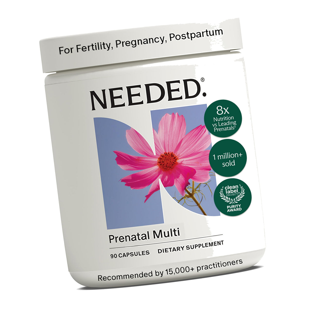 Needed. Multivitamin for Prenatal, Prenatal Multi Capsule, 30-Day Supply