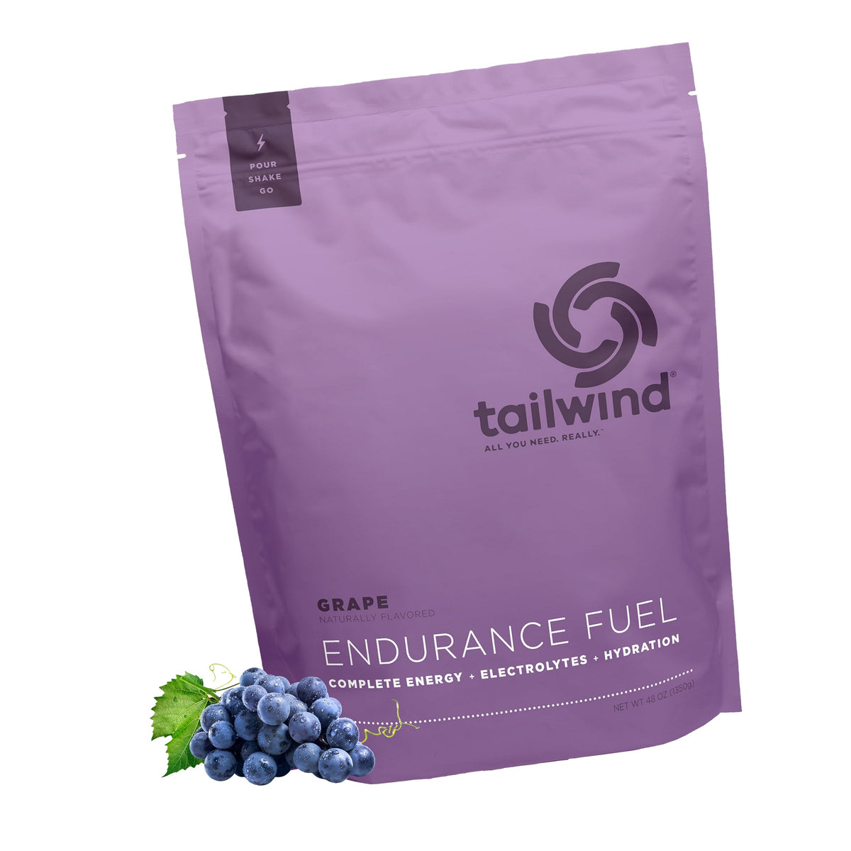 Tailwind Nutrition Endurance Fuel, Grape, 50-Serving Bag