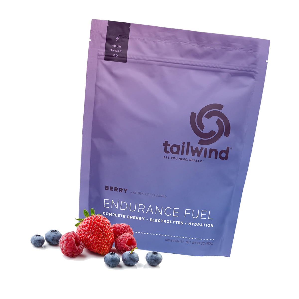 Tailwind Nutrition Endurance Fuel, Berry, 30-Serving Bag