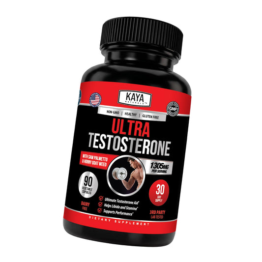 Kaya Naturals Ultra Testosterone - Men's Testosterone Booster - 90 Count