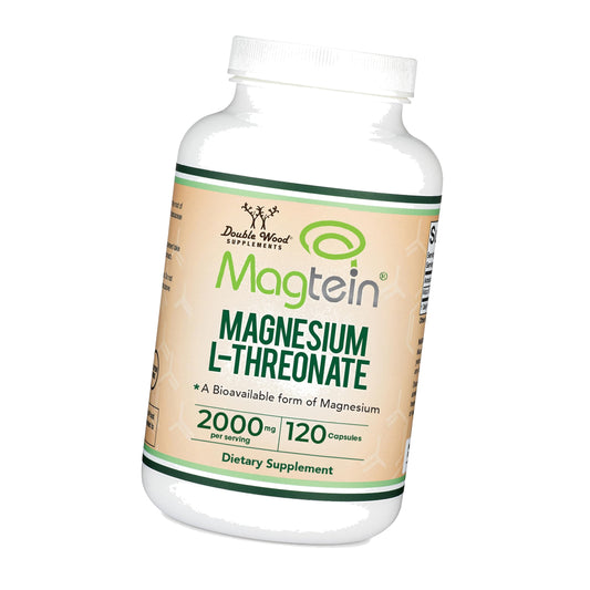 Magnesium L-Threonate, Magtein, Clinically Studied, 2000mg, 120 Capsules