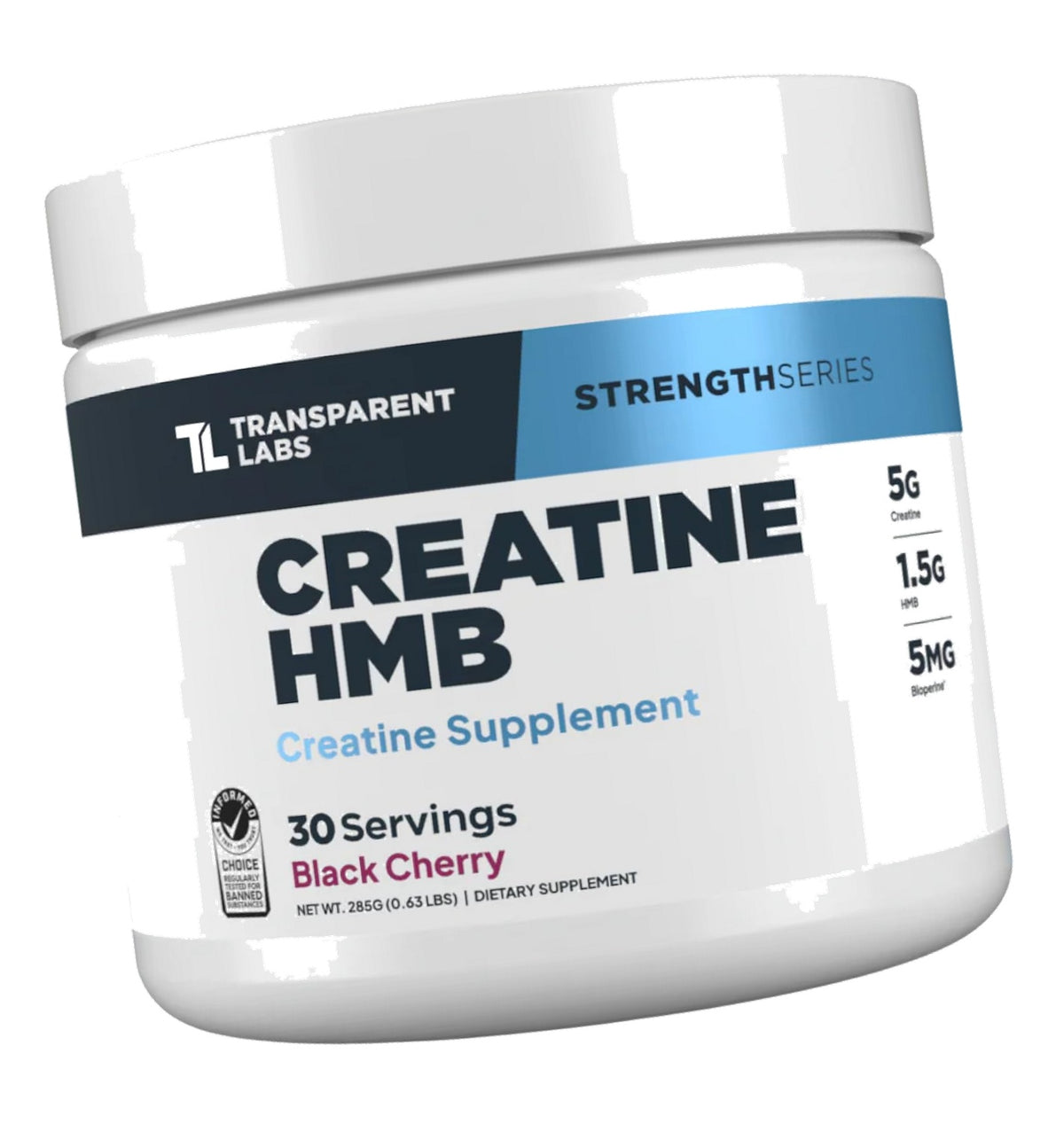 Transparent Labs Creatine HMB - 30 Servings, Black Cherry