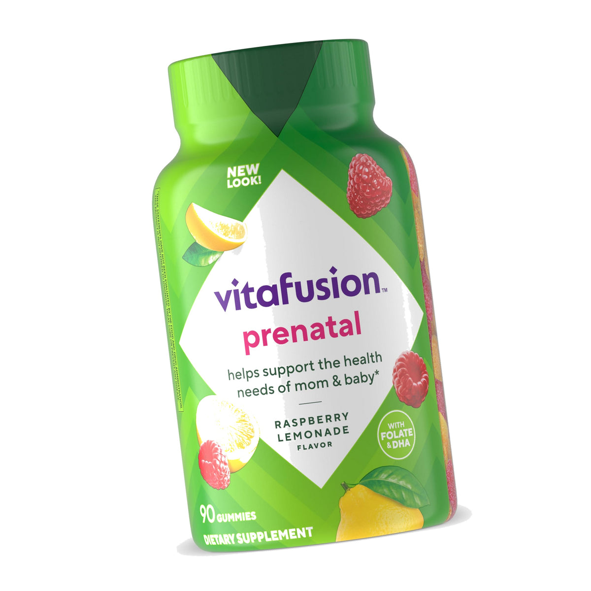 Vitafusion Prenatal Vitamin Gummies for Women | 90 Count | Folate & DHA