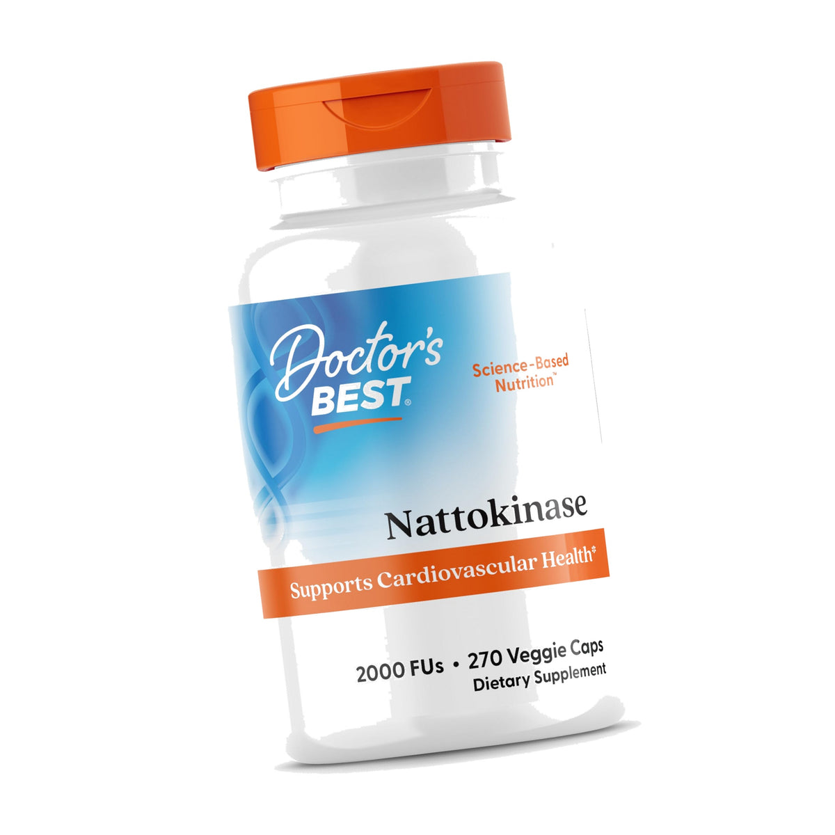 Doctor's Best Nattokinase 2000 FU Supplement, for Men & Women, 270 Veg Caps
