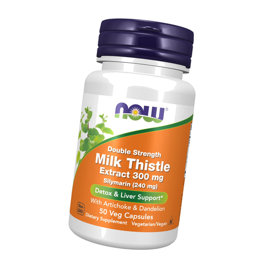 NOW Supplements, Milk Thistle Extract 300 mg Silymarin 240 mg, 50 Veg Caps