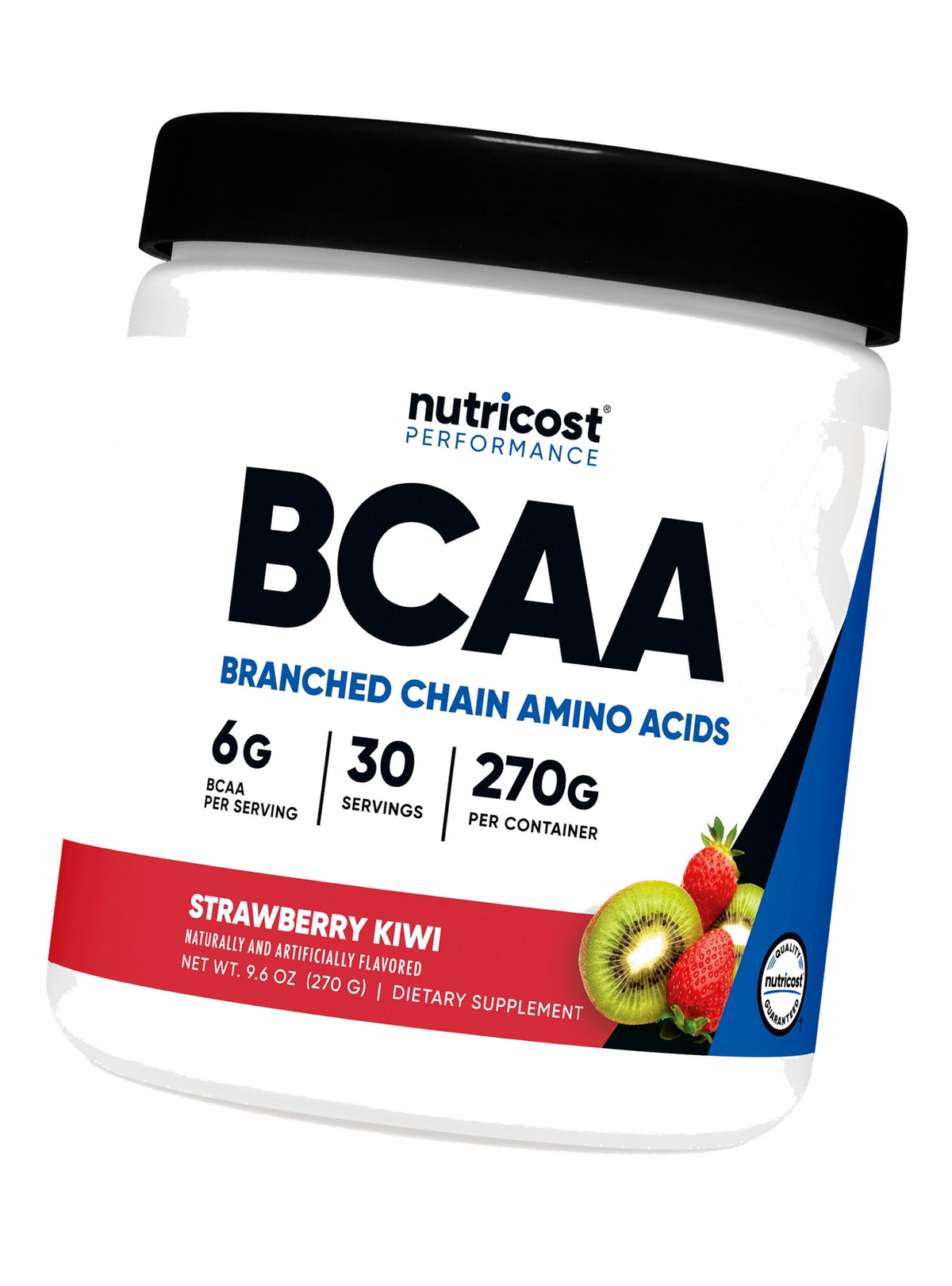 Nutricost BCAA Powder (Strawberry Kiwi, 30 Servings) - Optimal 2:1:1 Ratio
