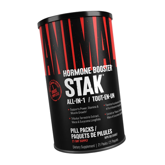 Animal Stak + Creatine, Mens Natural Test Hormone Supplement | 21 Packs