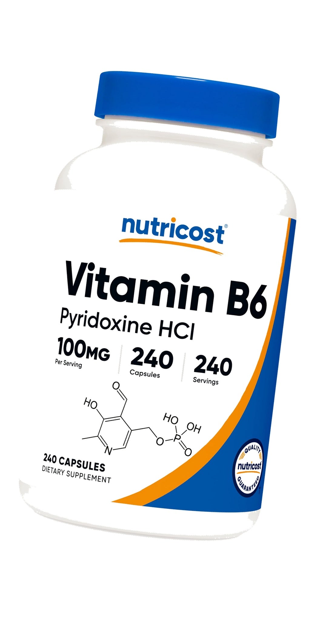 Nutricost Vitamin B6 (Pyridoxine HCl) 100mg, 240 Capsules