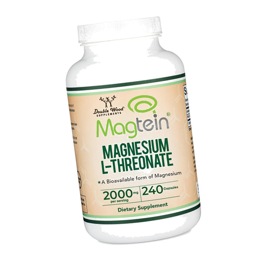 Magnesium L-Threonate, Magtein, Clinically Studied, 2000mg, 240 Capsules