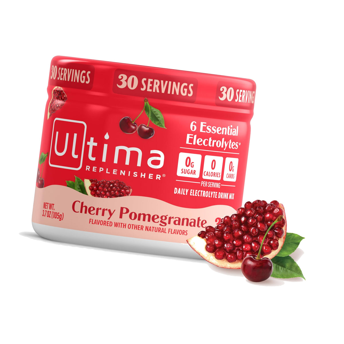 Ultima Replenisher Cherry Pomegranate Electrolytes Powder, 30-Servings