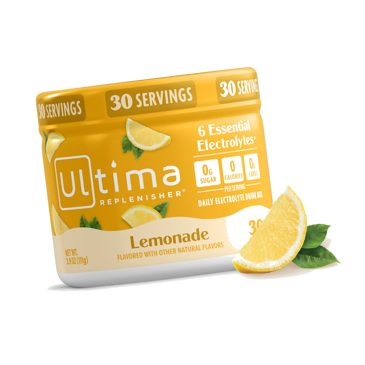 Ultima Replenisher Lemonade Electrolytes Powder, 30-Serving Canister